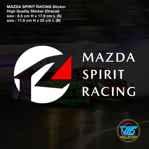 MAZDA SPIRIT RACING Logo Sticker / Decal (High Quality Sticker) car ...