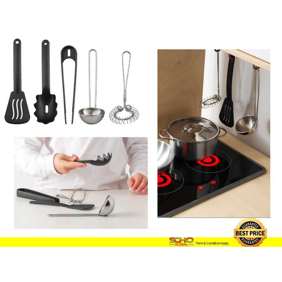 IKEA DUKTIG 5 piece toy kitchen utensil set Shopee Singapore