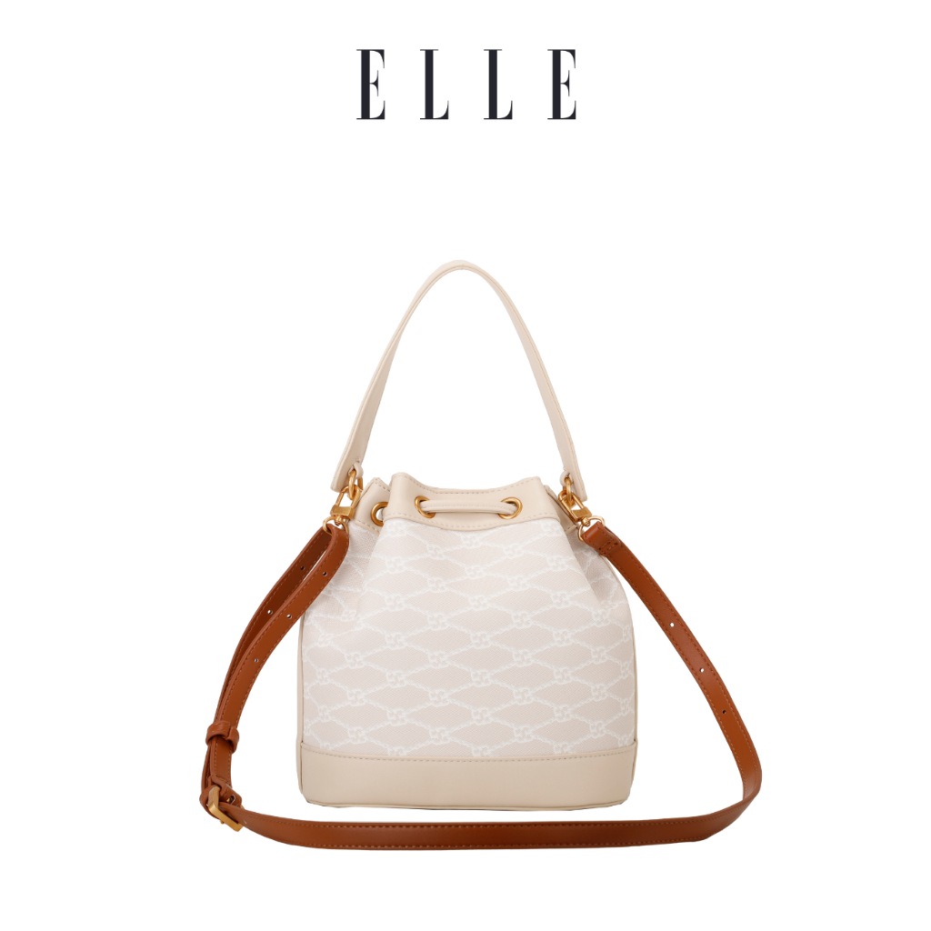 Elle Lucita Bucket Bag (2 colors: Beige, Navy) | Shopee Singapore