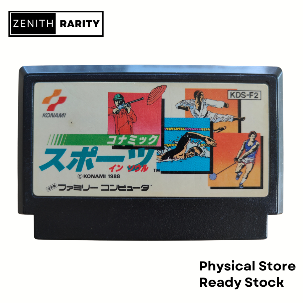 Zenith Rarity Nintendo Famicom FC game Konami Sports in Seoul | Shopee ...