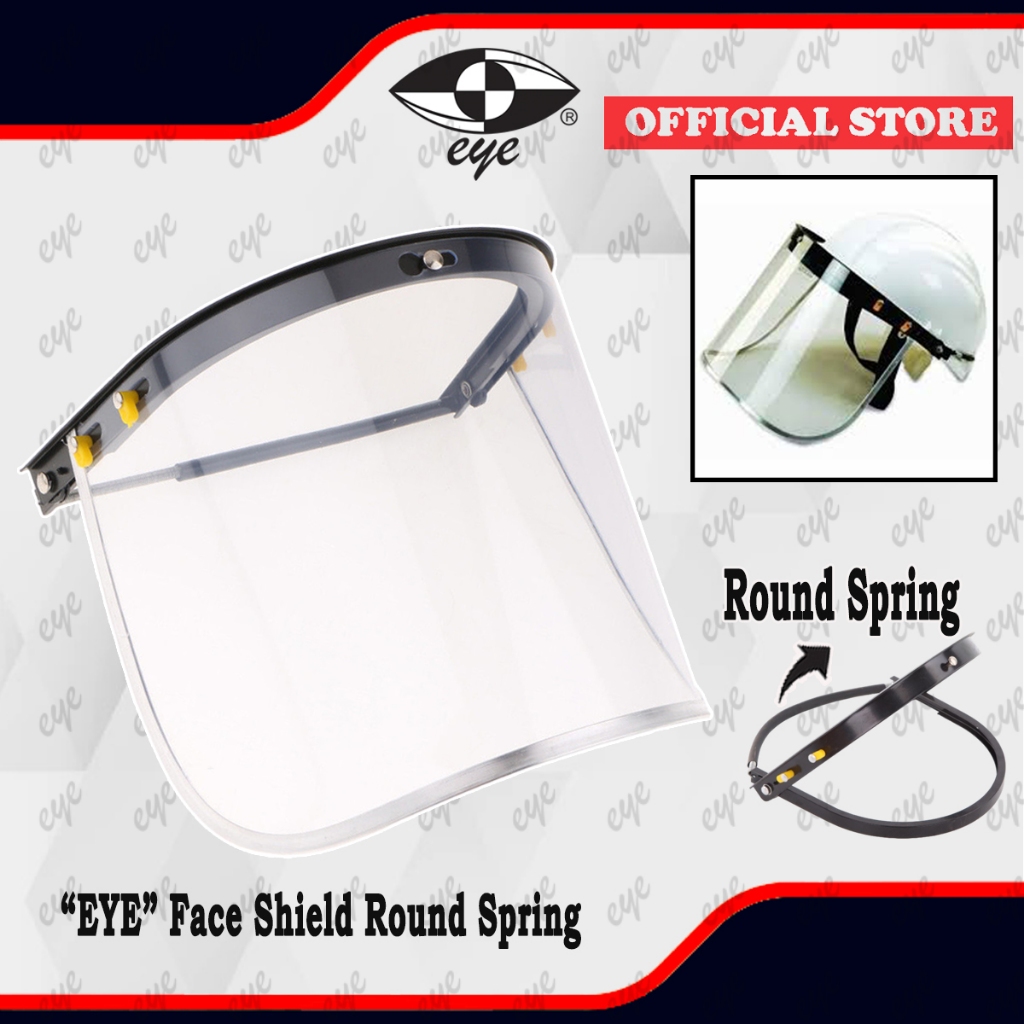 [ EYE ] Face Shield Helmet Mask Clear Face Shield Round Spring Visor ...