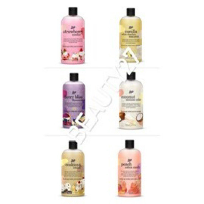 BOOTS Strawberry Sundae Shower Gel, Bubble Bath & Shampoo 500ML Flavour ...