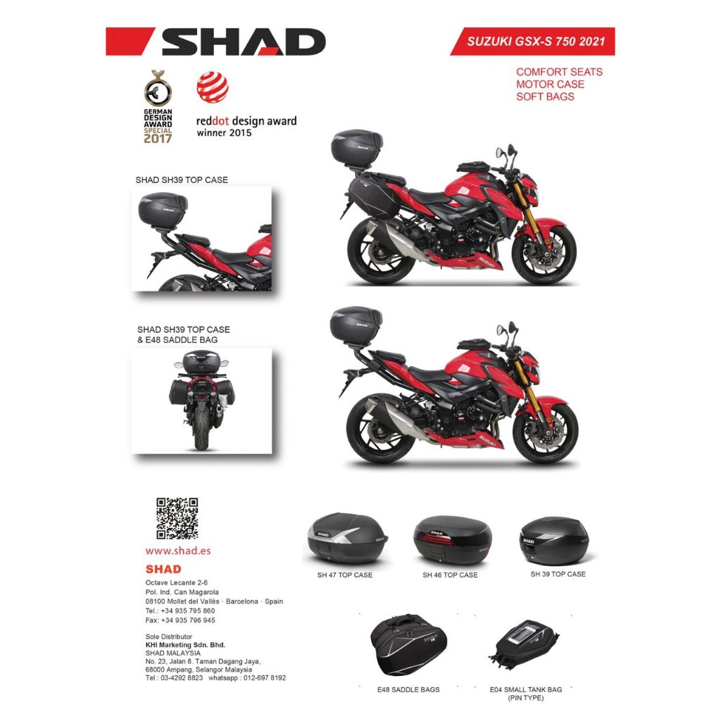 TOP FITTING RACK FOR SUZUKI GSX-S 750 17'-22' | Shopee Singapore