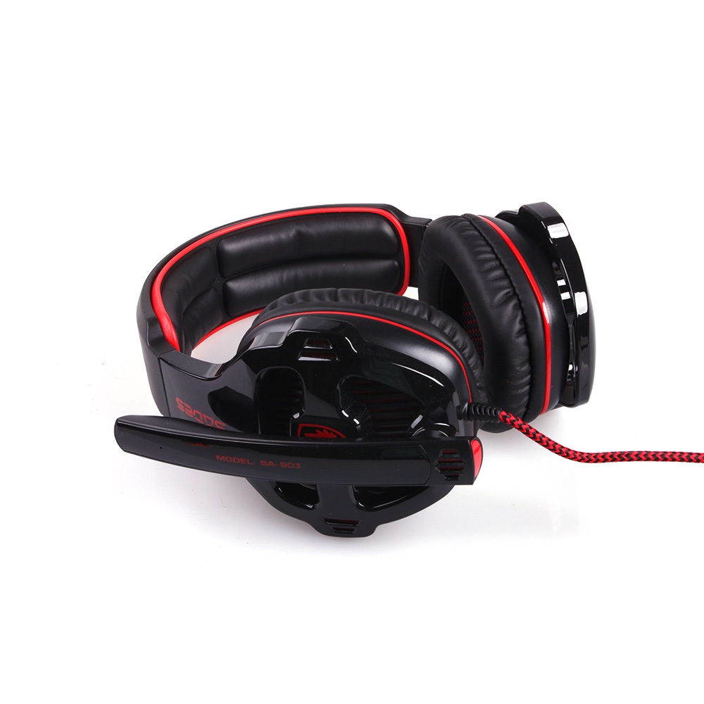 SADES SA903 7.1 Sound USB Gaming Game Headphone Headset Mic Spotlight Remote for PC Laptop Shopee Singapore
