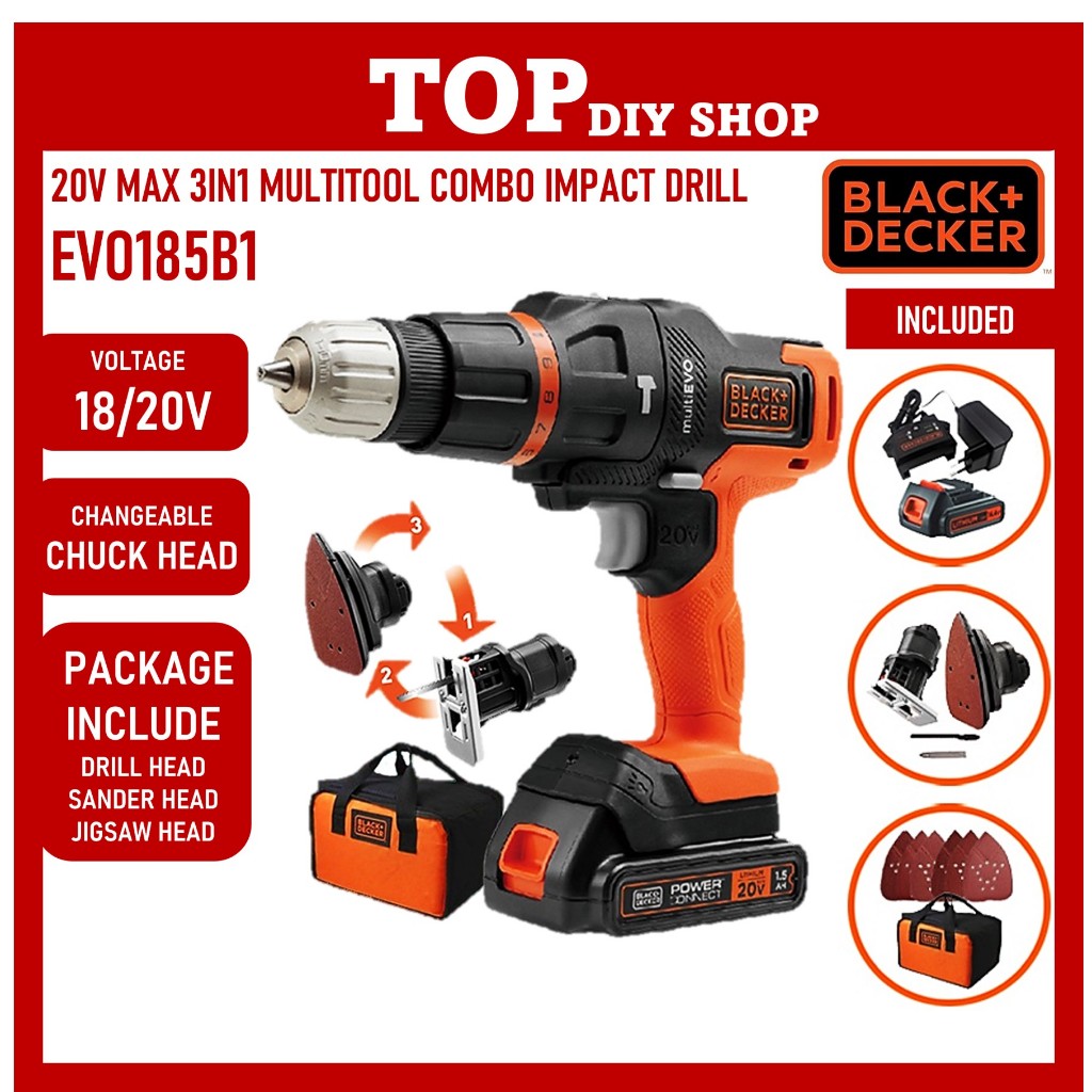 Black and decker changeable drill sale