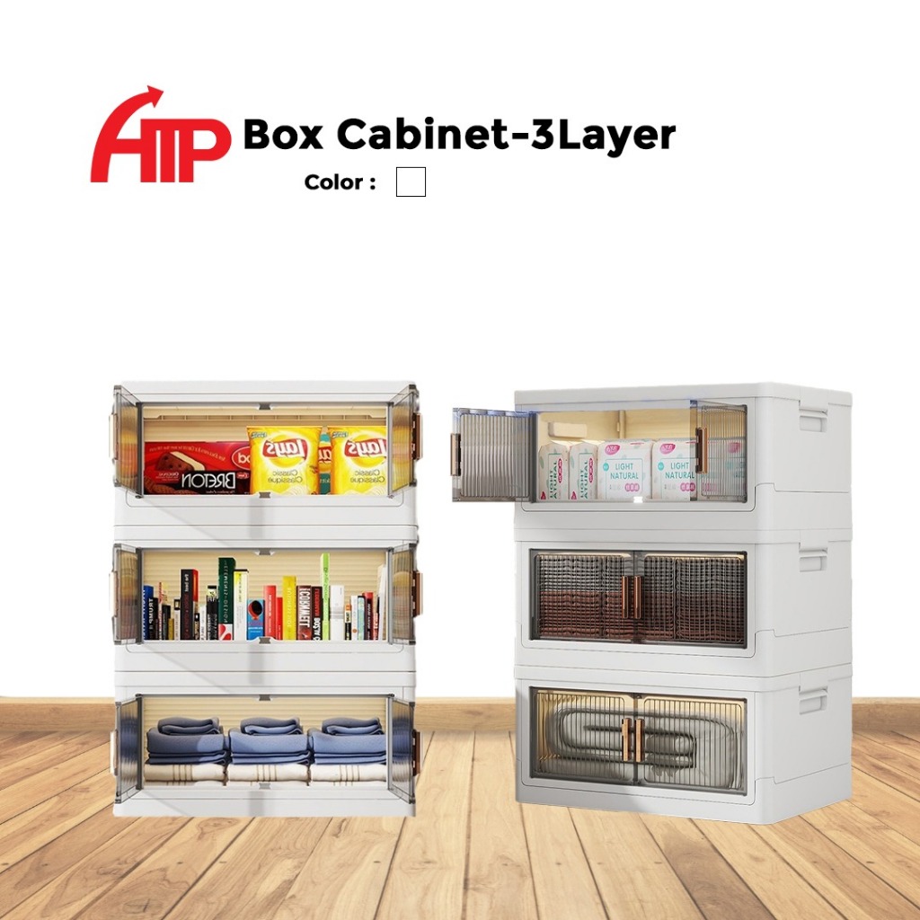 ATP Multipurpose 3 Layer Fashion Foldable Storage Cabinet (40cm/56cm ...