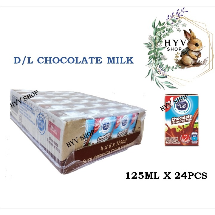 Dutch Lady Mini Chocolate Milk Value Packs 125ml x 24pcs | Shopee Singapore