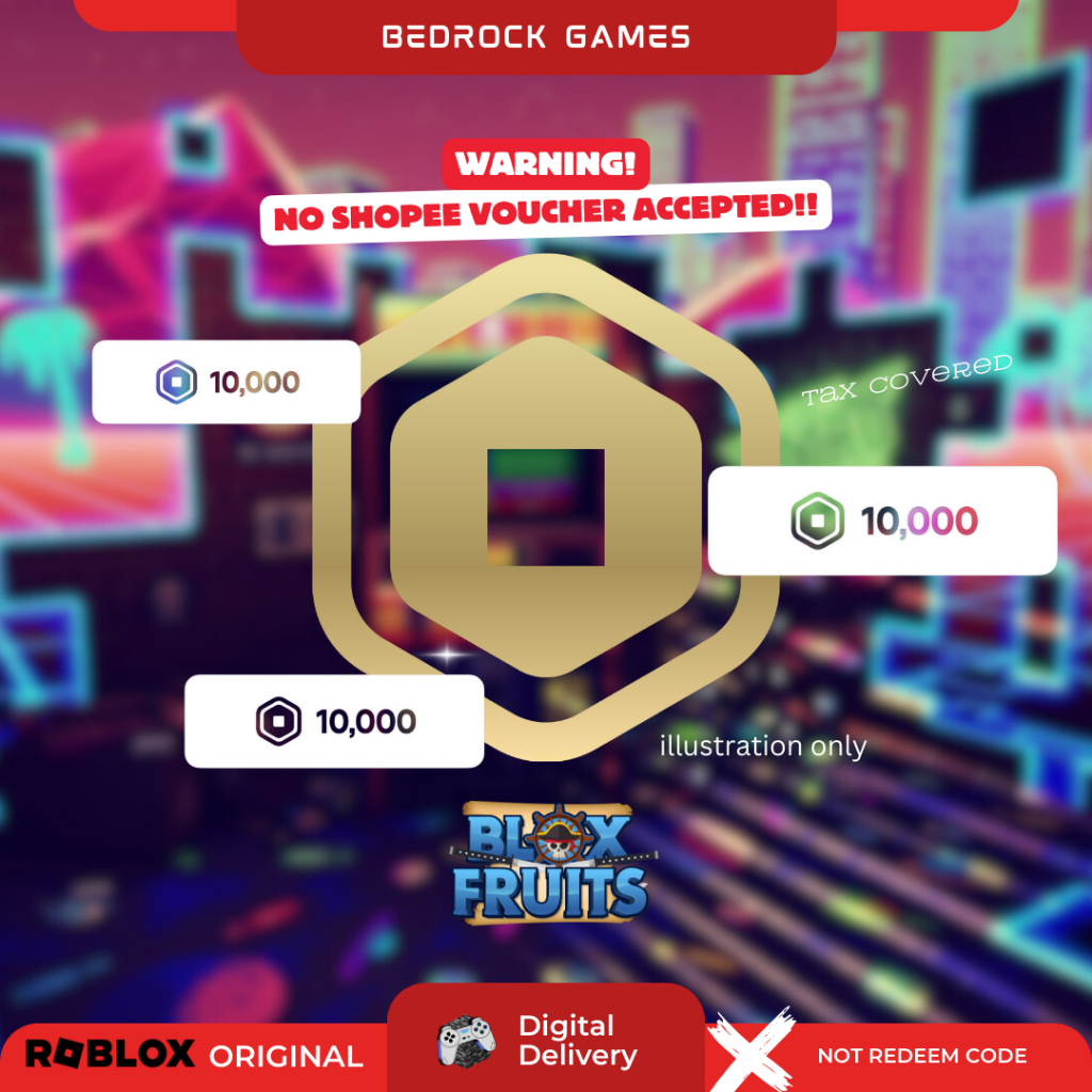 [Roblox] Robux 10,000 Tax Covered - PC XBOX Game | Shopee Singapore