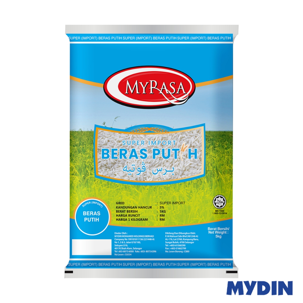 PUTIH Mytaste Super Import White Rice (5kg) | Shopee Singapore