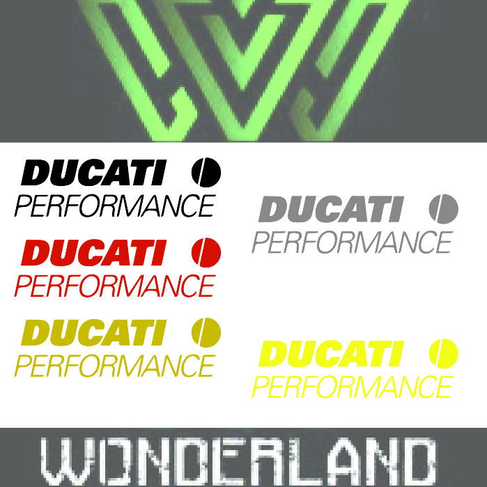 DUCATI Performance Sticker Reflective racing motogp motorsport ...