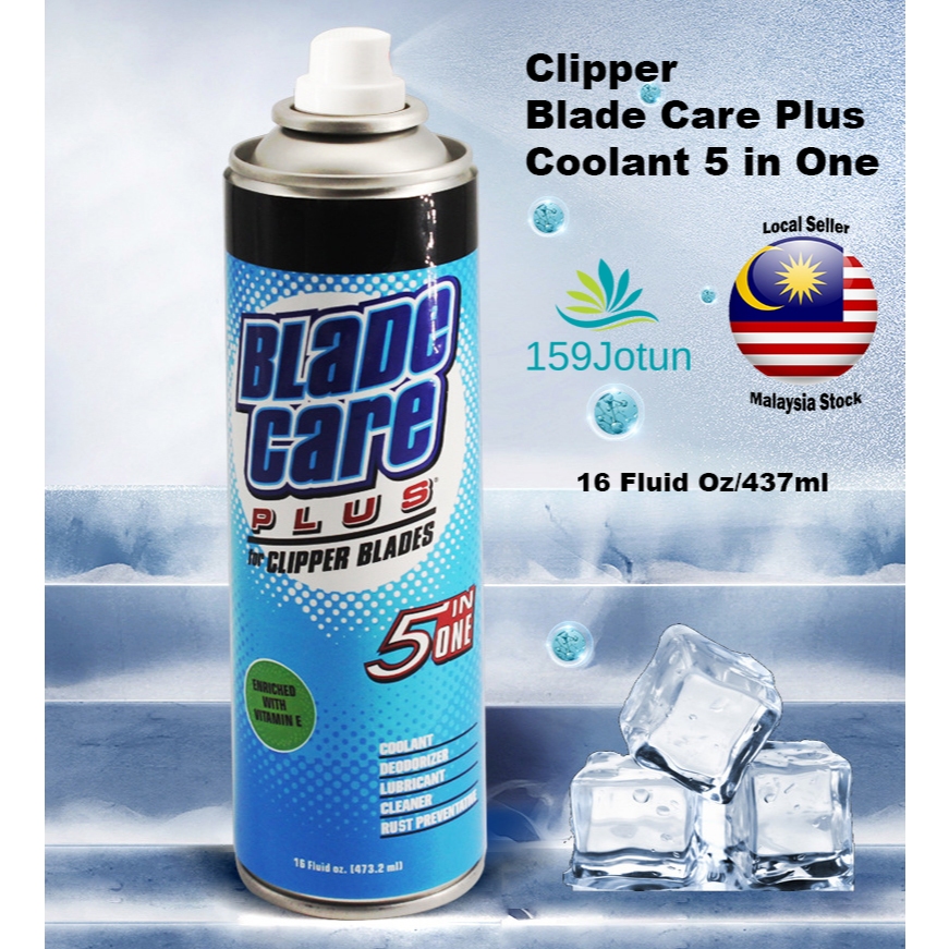Blade Care Plus 5 in 1 437ml Coolant Spray for Barber Clipper Blade ...
