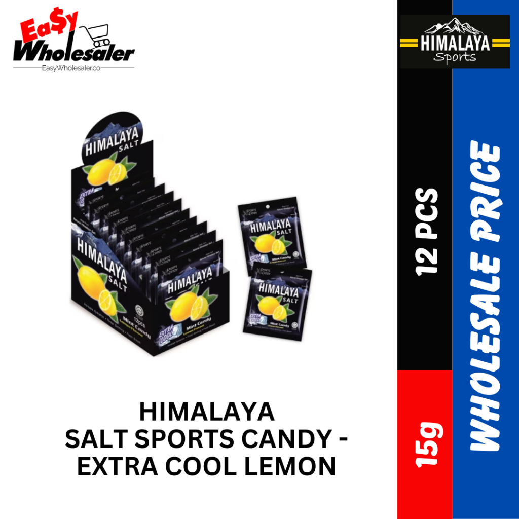 HIMALAYA SALT SPORT CANDY EXTRA COOL LEMON ( 12'S X 15G ) Shopee