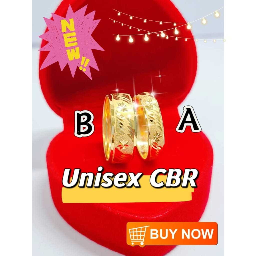 Wing Sing Ring Rattan Bajet Wide Gold 916/916 Gold Unisex CBR Budget ...