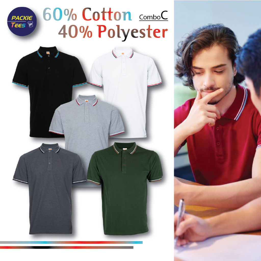 60 cotton 40 polyester polo shirts clearance