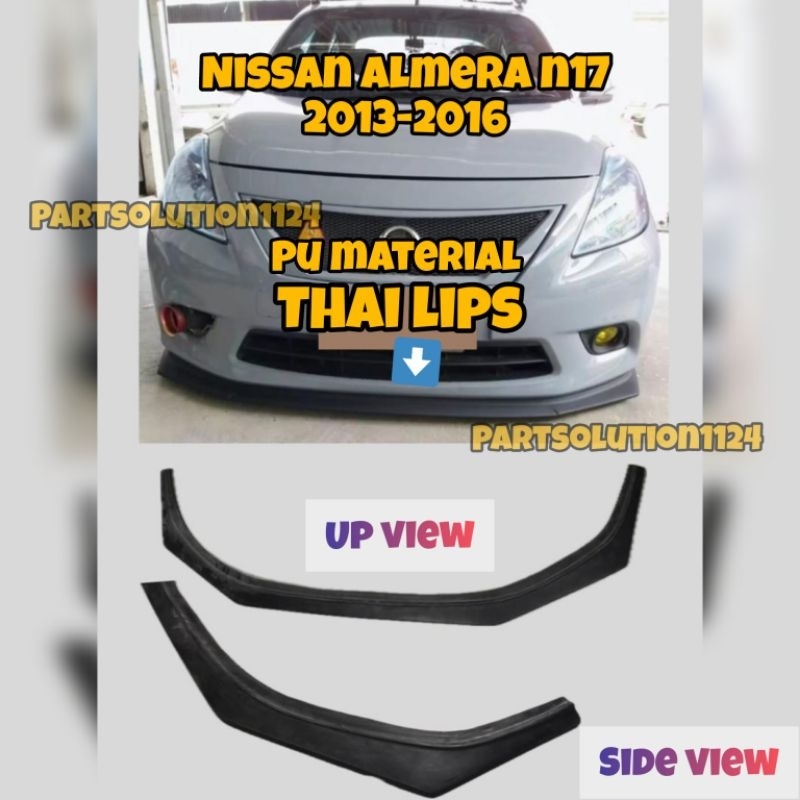 NISSAN ALMERA N17 2013-2016 THAI LIPS (PU MATERIAL) | Shopee Singapore
