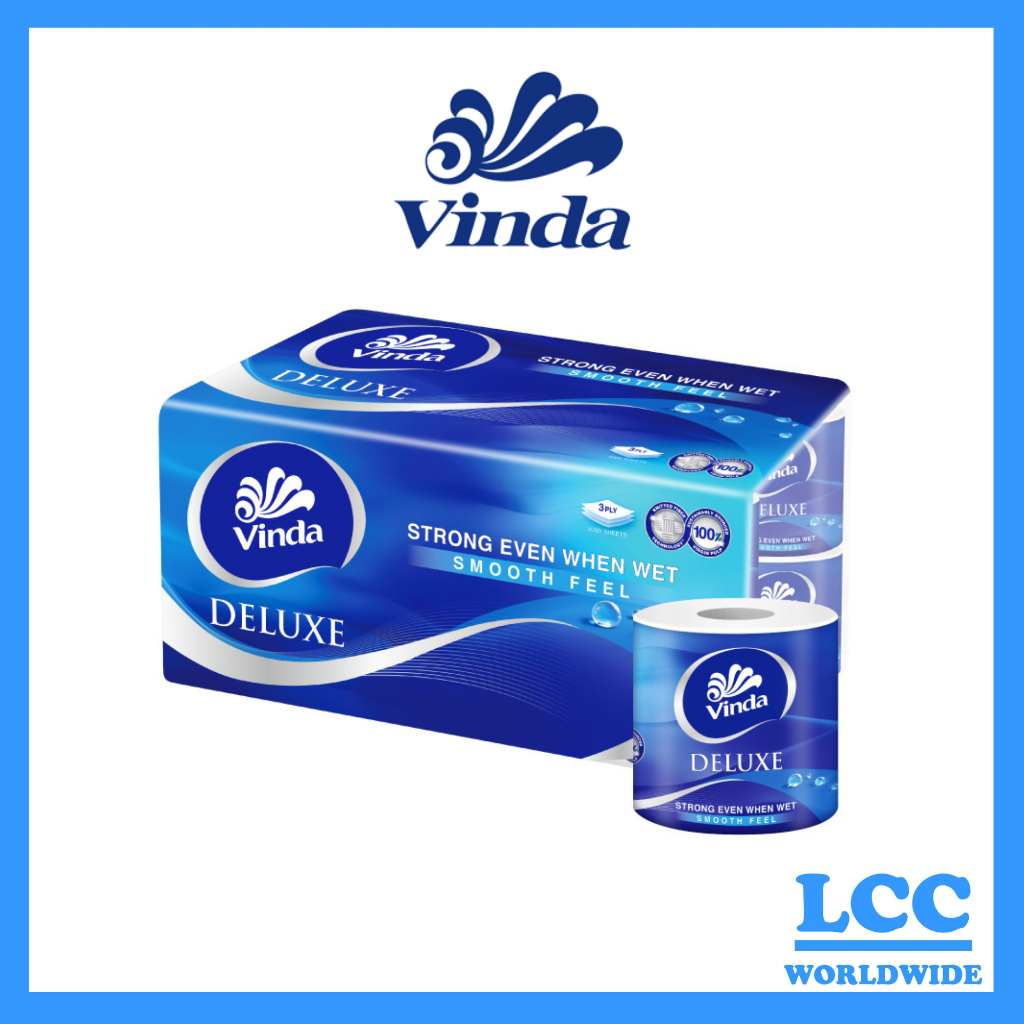 Vinda Deluxe Smooth Feel Toilet Tissue 3 Ply (1 Roll) | Shopee Singapore