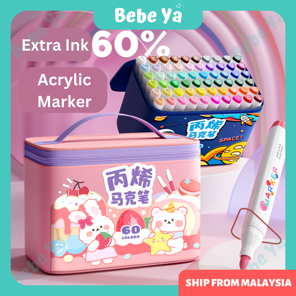 WQIYA Dual Tip Markers For Kids Washable Markers Set Art Markers With Stand P