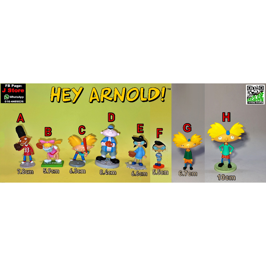 Hey Arnold figure collection ( J Store ) | Shopee Singapore
