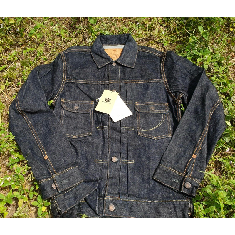 Momotaro denim jacket copper label MJ2103 size tag 38 manual 20” one ...