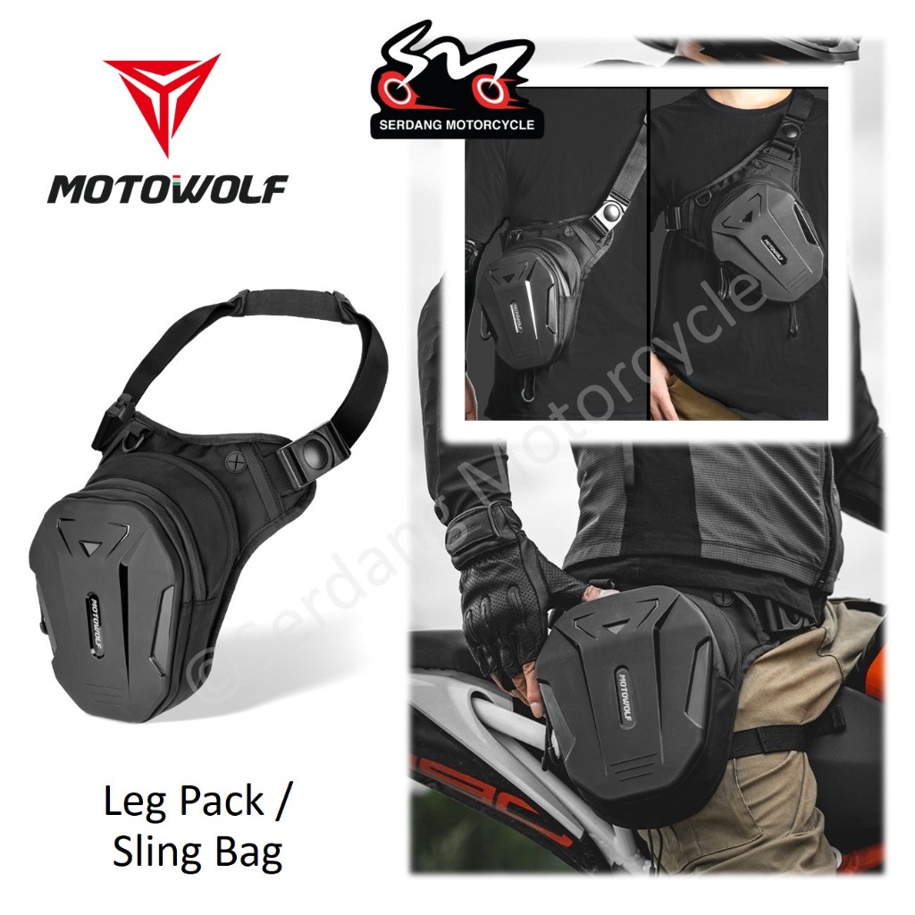 MOTOWOLF MDL0718 Leg Pack Sling Cross Body Bag Hard Shell Case ...