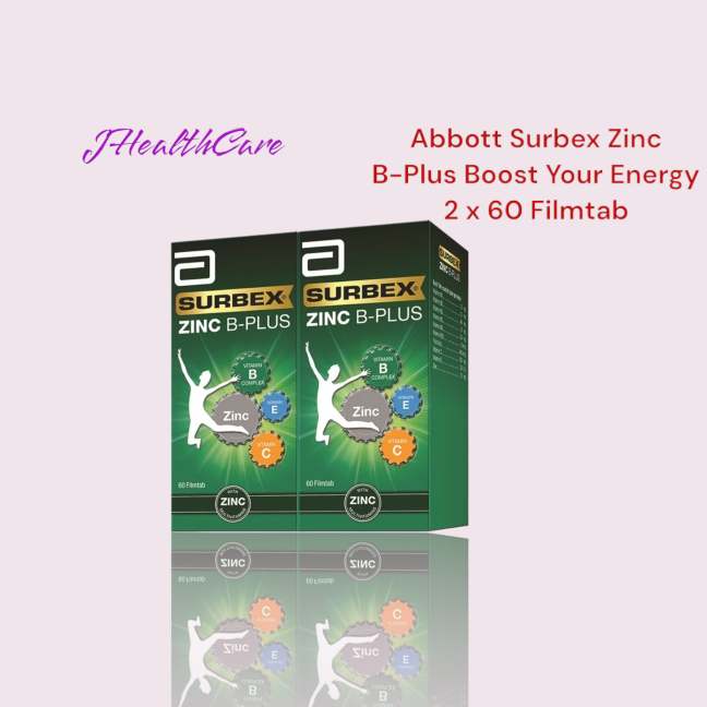 ABBOTT SURBEX ZINC B-PLUS BOOST YOUR ENERGY 2 X 60 FILMTAB (EXP: OCT ...