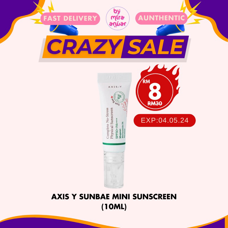 AXIS-Y Complete No Stress Physical Sunscreen 10ml V2 (Sunbae mini ...