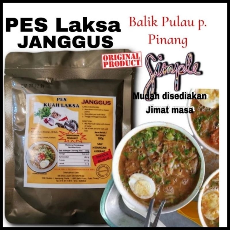 Laksa sauce paste from the island of Penang, Janggus Penang laksa paste ...