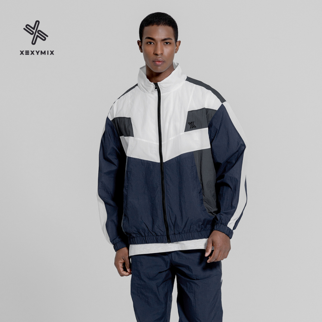 XEXYMIX Colorblock Light Wind Men's Jacket | Shopee Singapore