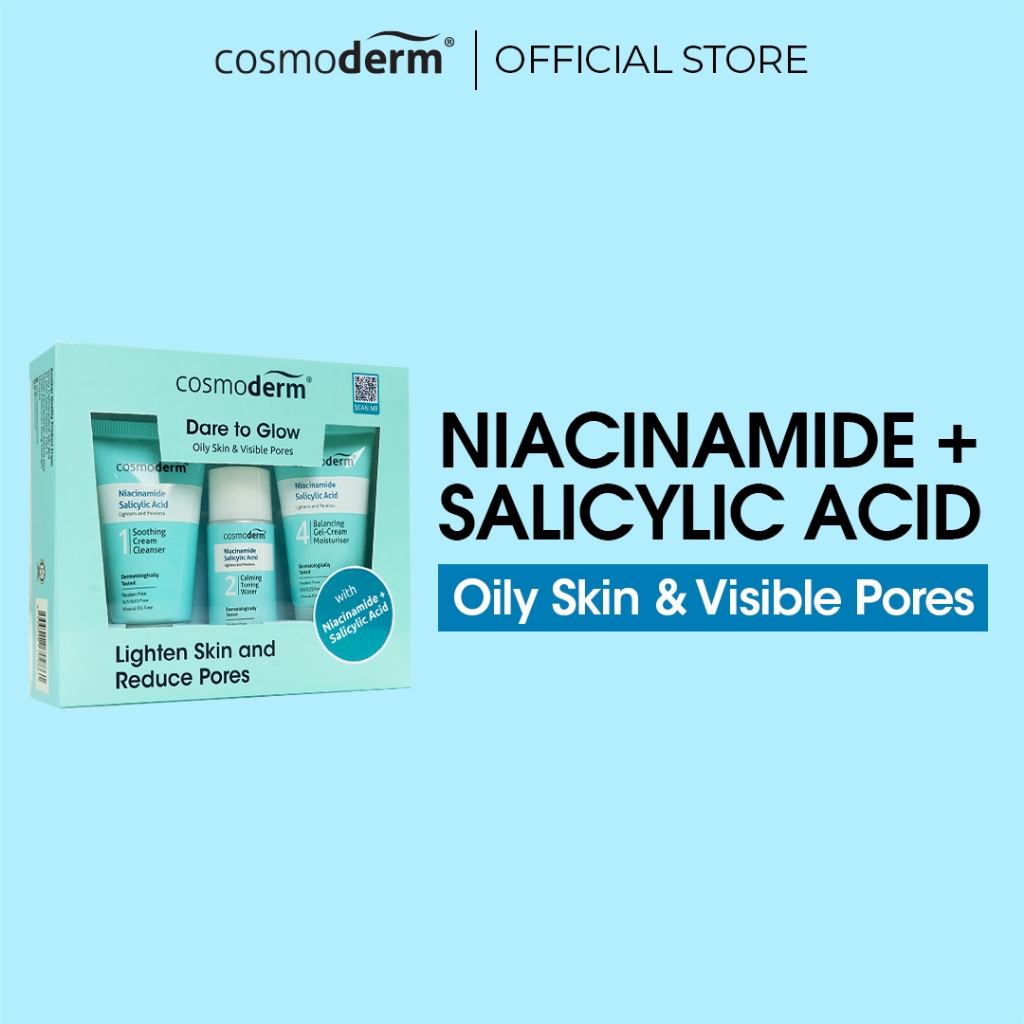 Cosmoderm Niacinamide Dare to Glow Set | Shopee Singapore