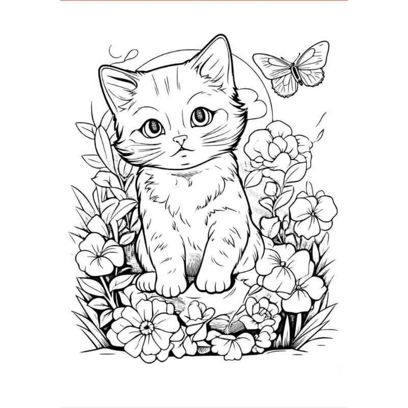 CAT Colouring Book for Kids Mini Size A5 Buku Mewarna Kucing Kanak ...