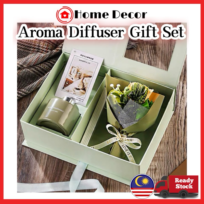 HomeDecorMY Reed Diffuser Flowers Bouquet Set Birthday Set Idea ...