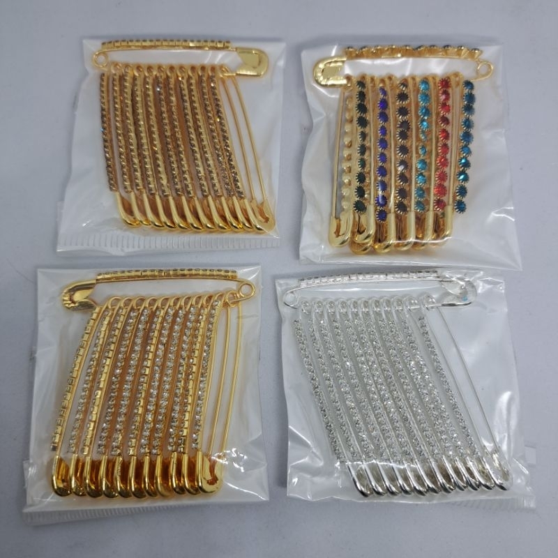 SAFETY PIN / SAREE PIN / INDIAN SAREE PIN/BROOCH | Shopee Singapore