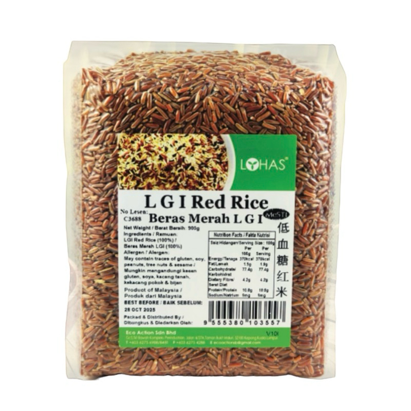 Lohas LGI Rice | Low GI | Suitable For Diabetes 900g 低血糖熟米 | 糖尿病患者食用米 ...