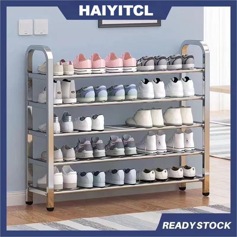 3/4/5/6 Layer Stainless Steel Stand Shoe Racks Shoe Storage Rack Kids ...