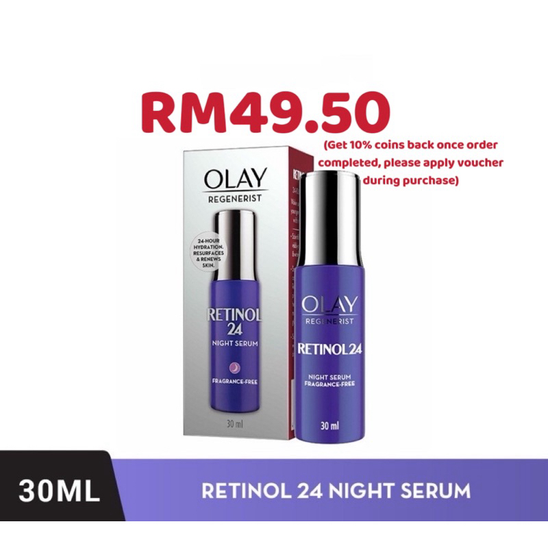 Olay Regenerist Retinol 24 Night Facial Serum 30ml Exp 07 25 Shopee Singapore