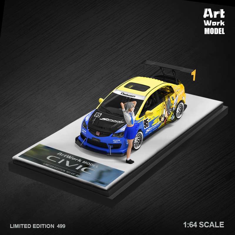TIME MICRO X ART WORK MODEL 1/64 HONDA CIVIC FD2 SPOON