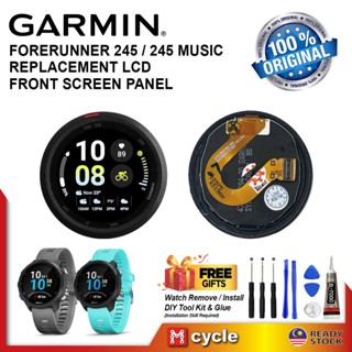 GARMIN Forerunner 245 245 Music Front LCD Screen Replacement Panel Unit Watch Repair Kit free Install Tools