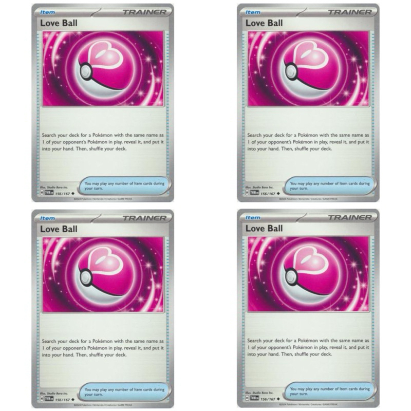 Pokemon Trainer Card - Love Ball (156/167) - NORMAL/REVERSE HOLO - Twilight  Masquerade Singles | Shopee Singapore