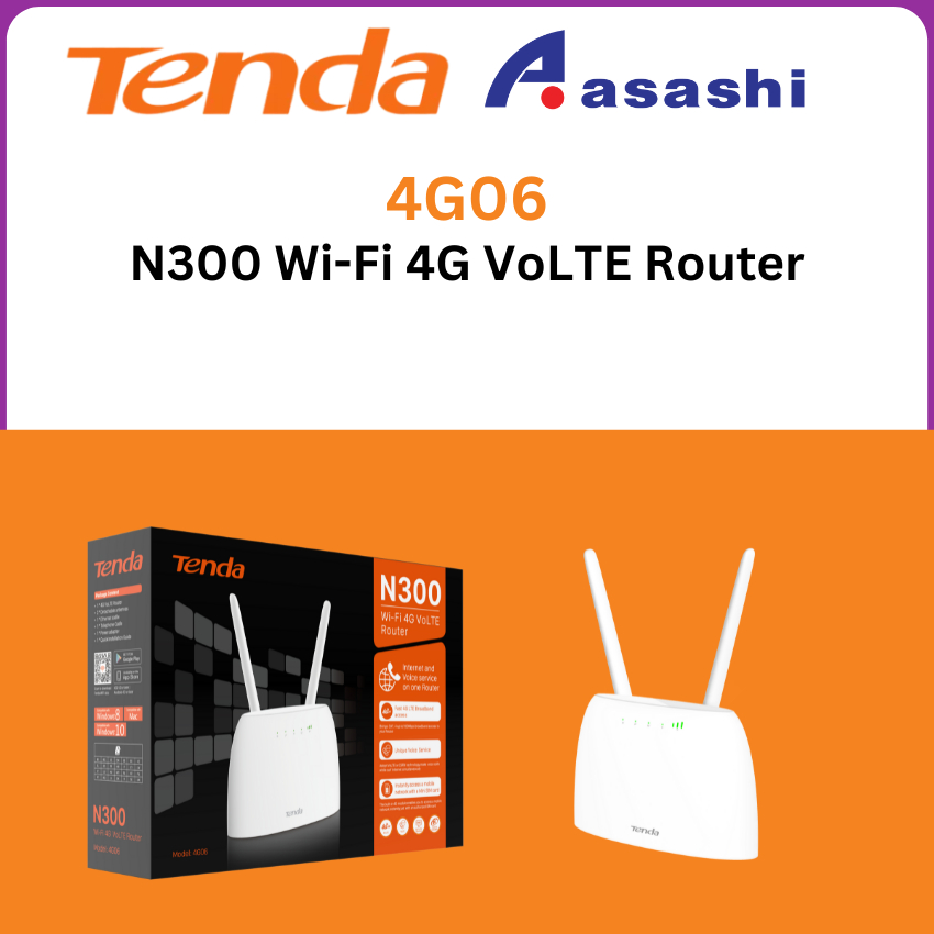 Tenda 4G06 4G LTE WiFi Router / modem router | Shopee Singapore