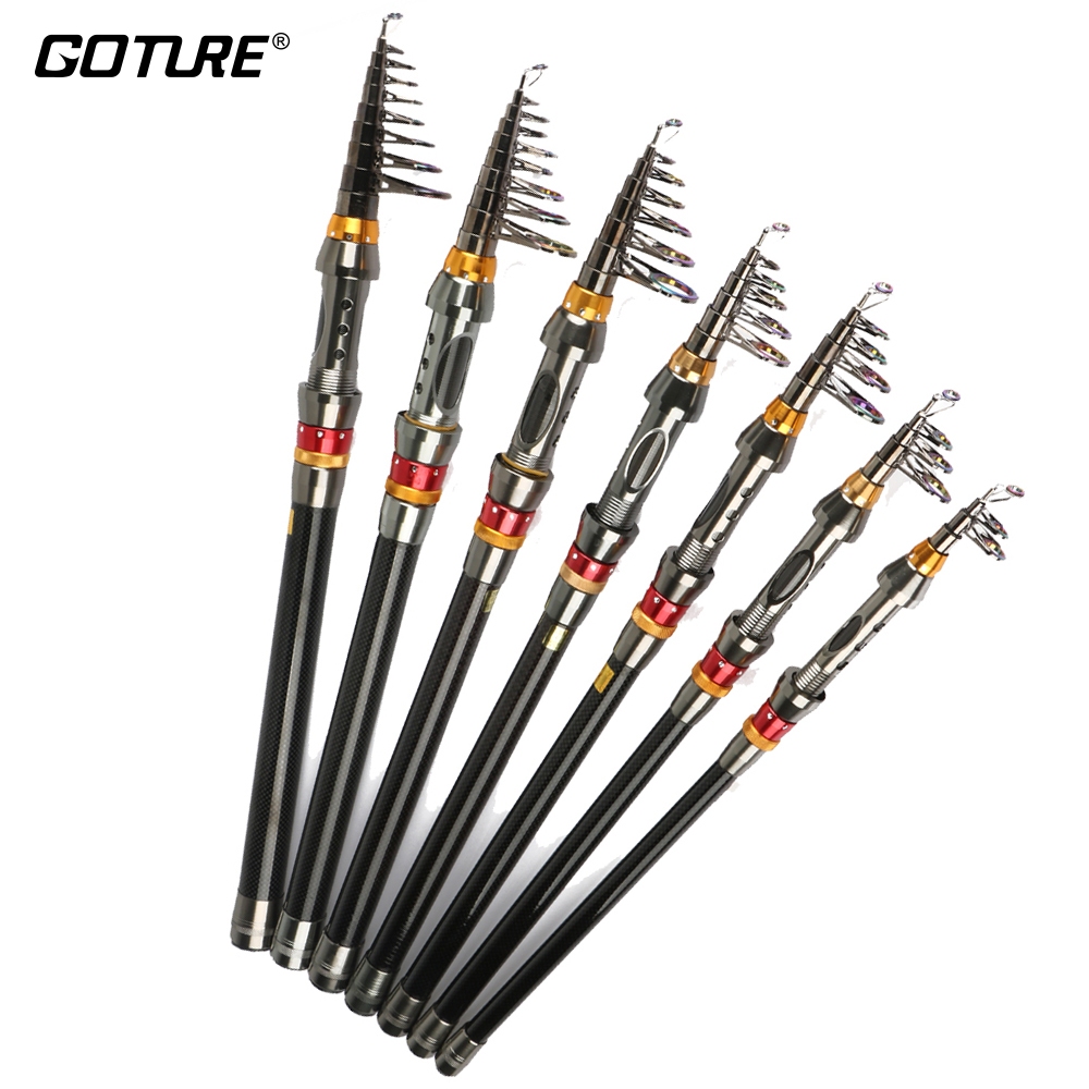 Goture Rod Fishing Telescopic Portable Rod Spinning Carbon Fiber 1.8-3 ...