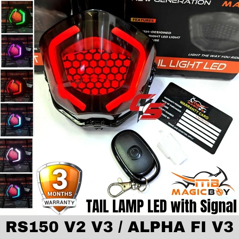 HONDA RS150 V2 V3 & ALPHA V3 CX110 FI MAGIC BOY LED Tail Lamp with
