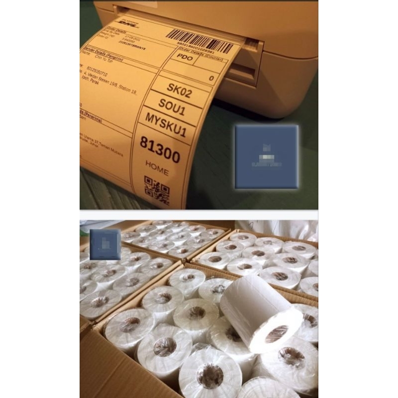 Thermal Printer Label Sticker A6 100*150mm (+-350pcs) | Shopee Singapore