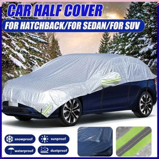 PE Cotton Snowproof Fastness Waterproof Half Car Cover - China Car Cover,  Cover for Car