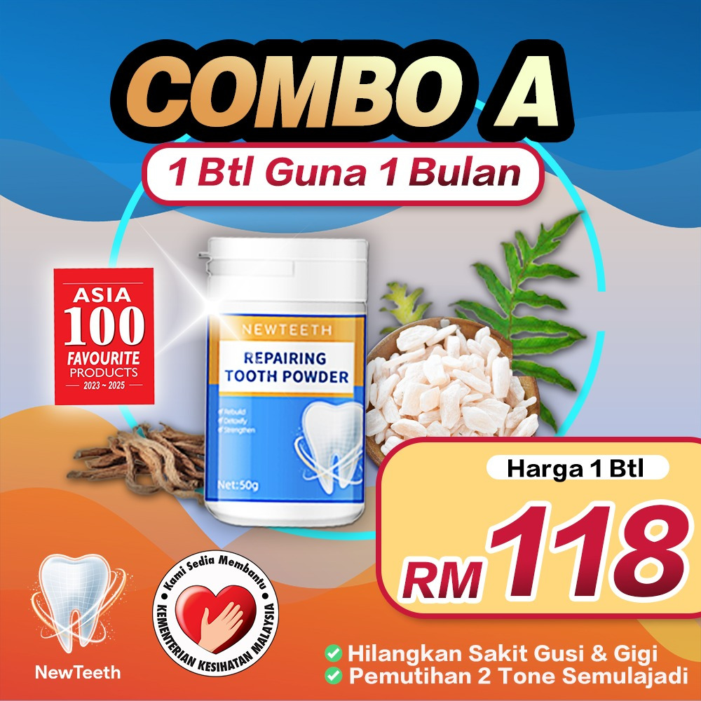 Newteeth I Tooth & Gum Pain Relief Powder I Rocking Teeth, Gum