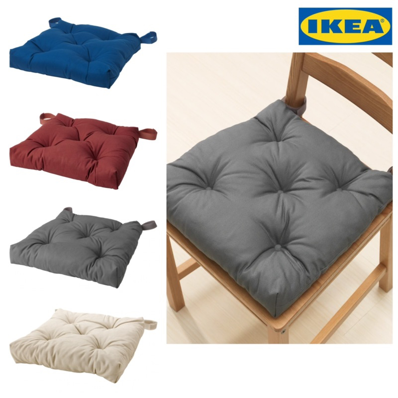 MALINDA Chair cushion, grey, 40/35x38x7 cm - IKEA