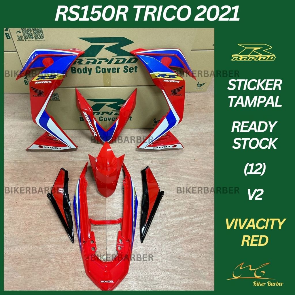 Rapido Cover Set Honda Rs R V V Trico Vivacity Red Body