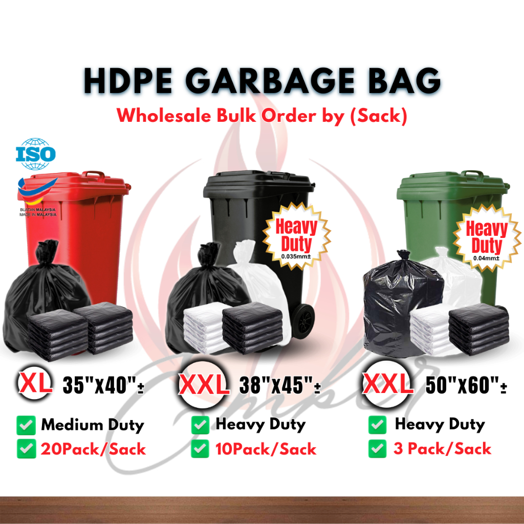 Heavy duty large online plastic bags