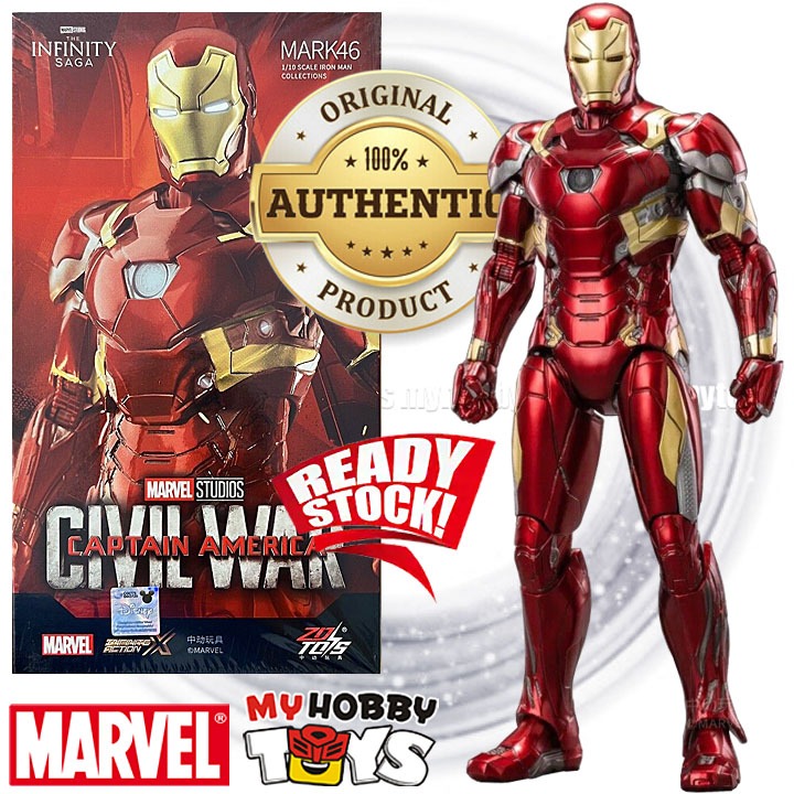 in stock* ZD Toys Iron Man Mark 46 Captain America Civil War, Hobbies & Toys, Toys & Games on