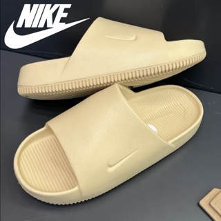 Nike 2 strap slides on sale white