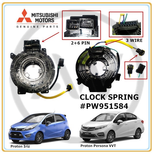 Proton Iriz 2014-2024 Persona VVT 2016-2024 Steering Airbag Spiral ...